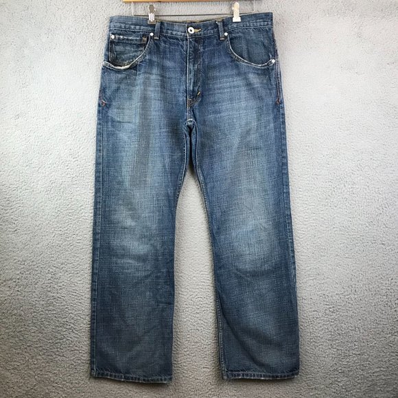 Levi's Other - Vintage Levi’s Silver Tab Boot Blue Denim Jeans Size 36x30 Medium Dark Wash